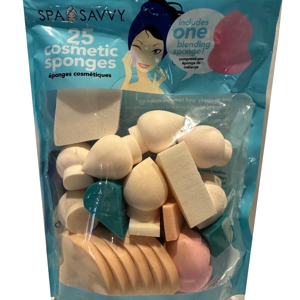 Spa Savvy 25 Cosmetic Sponges
